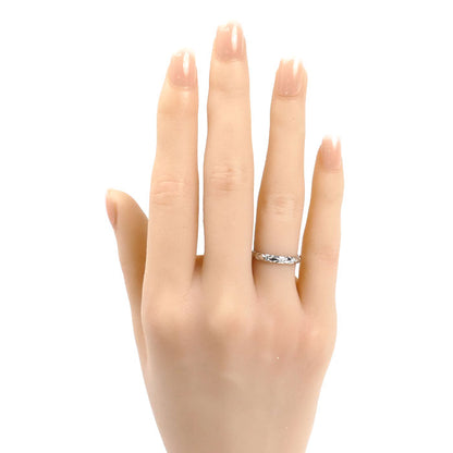 CHANEL シャネル Pt950プラチナ マトラッセ 3P ダイヤ リング・指輪 J2821 9号 49 2.9g レディース【中古】【美品】