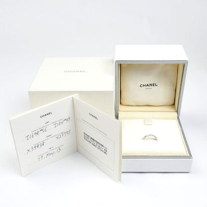 CHANEL シャネル Pt950プラチナ マトラッセ 3P ダイヤ リング・指輪 J2821 9号 49 2.9g レディース【中古】【美品】