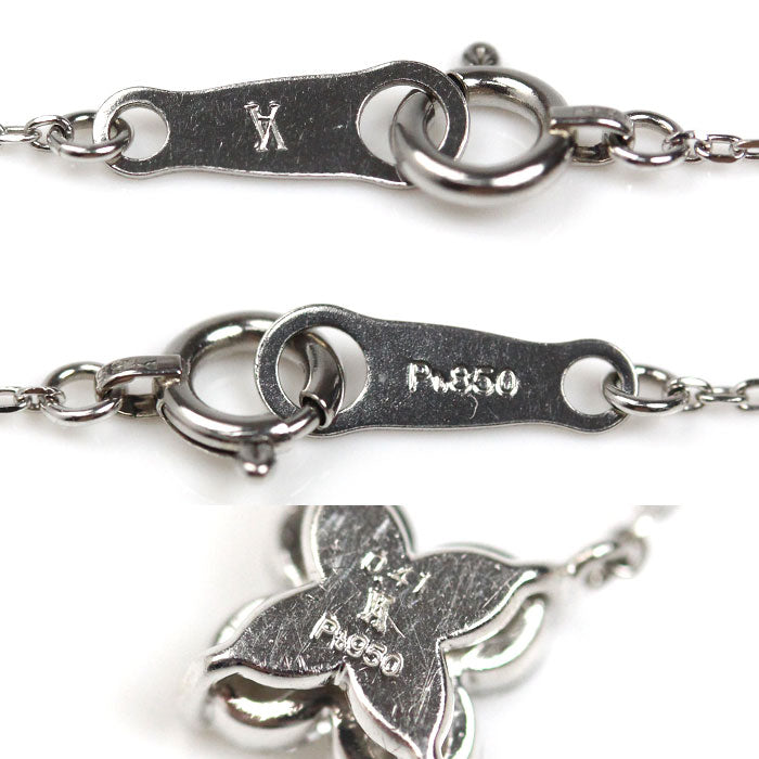 Vendome Aoyama ヴァンドーム青山 Pt950/Pt850 カローラ ネックレス ダイヤモンド0.41ct 2.5g 40cm レディース【中古】