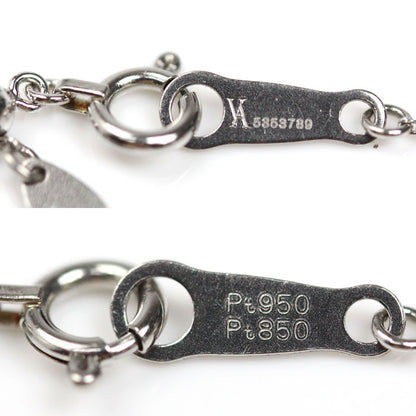 Vendome Aoyama ヴァンドーム青山 Pt950/Pt850 キャトル ネックレス APVN161343DI ダイヤモンド0.273ct 2.0g ～43cm フリーチェーン 一粒ダイヤ レディース【中古】