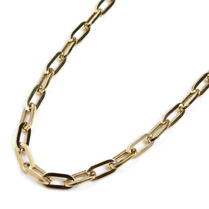 K18YG イエローゴールド ネックレス 小豆 16.0g 55cm ユニセックス【中古】