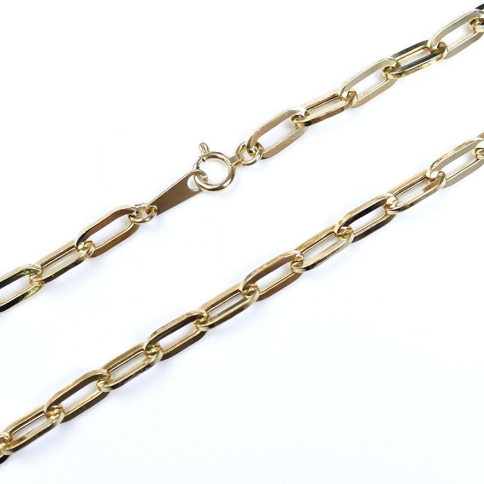 K18YG イエローゴールド ネックレス 小豆 16.0g 55cm ユニセックス【中古】