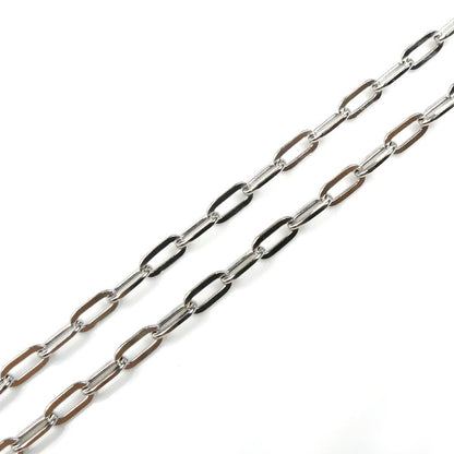 K18WG ホワイトゴールド ネックレス 小豆 6.3g 55cm メンズ【中古】