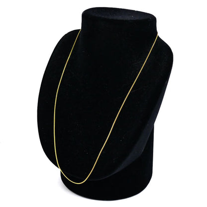 K18YG イエローゴールド ネックレス 喜平2面カット 1.1g 50cm レディース【中古】