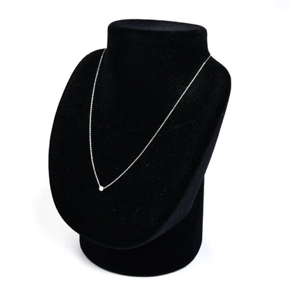 AHKAH アーカー K18WG ホワイトゴールド ソルティアラウンド ネックレス ダイヤモンド0.15ct 1.5g 40cm レディース【中古】【美品】