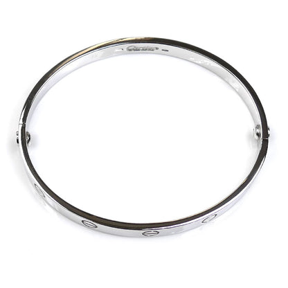 CARTIER カルティエ K18WG ホワイトゴールド ラブ ブレスレット 
18 34.7g 旧型 レディース【中古】【美品】