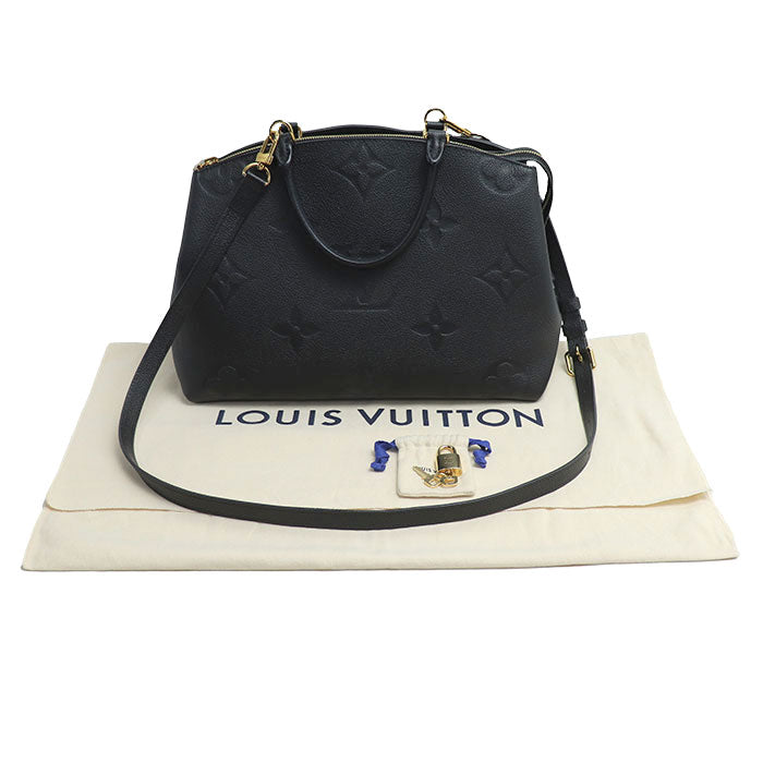 LOUIS VUITTON ルイ・ヴィトン グランパレMM 2Wayショルダーバッグ モノグラムアンプラント ブラック M45811 ICチップ レディース【中古】