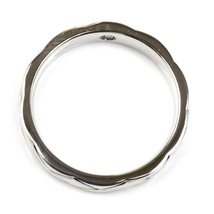 CHANEL シャネル Pt950プラチナ マトラッセ 1Pダイヤ リング・指輪 J2822 9号 49 5.5g レディース【中古】【美品】