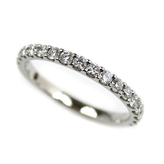 STAR JEWELRY スタージュエリー Pt950プラチナ ハーフエタニティ リング・指輪 ダイヤモンド0.30ct 8号 2.1g レディース【中古】【美品】