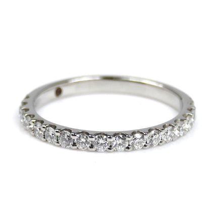 STAR JEWELRY スタージュエリー Pt950プラチナ ハーフエタニティ リング・指輪 ダイヤモンド0.30ct 8号 2.1g レディース【中古】【美品】