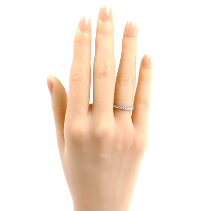 STAR JEWELRY スタージュエリー Pt950プラチナ ハーフエタニティ リング・指輪 ダイヤモンド0.30ct 8号 2.1g レディース【中古】【美品】