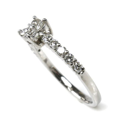 Vendome Aoyama ヴァンドーム青山 Pt950プラチナ カローラ リング・指輪 ダイヤモンド0.37ct 7号 2.6g レディース【中古】【美品】