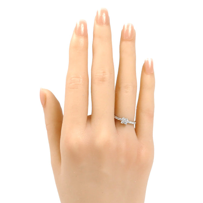 Vendome Aoyama ヴァンドーム青山 Pt950プラチナ カローラ リング・指輪 ダイヤモンド0.37ct 7号 2.6g レディース【中古】【美品】