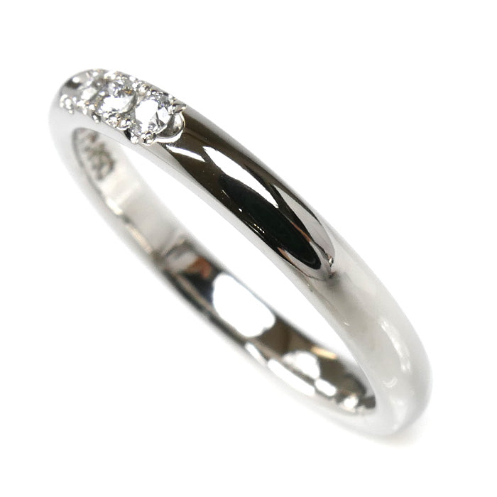 MIKIMOTO ミキモト Pt950プラチナ リング・指輪 ダイヤモンド0.06ct 9.5号 3.9g レディース【中古】【美品】