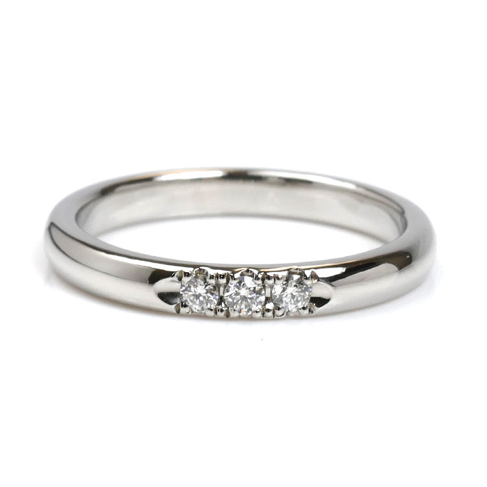 MIKIMOTO ミキモト Pt950プラチナ リング・指輪 ダイヤモンド0.06ct 9.5号 3.9g レディース【中古】【美品】