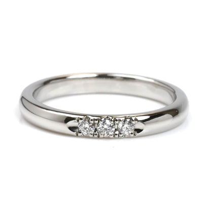 MIKIMOTO ミキモト Pt950プラチナ リング・指輪 ダイヤモンド0.06ct 9.5号 3.9g レディース【中古】【美品】