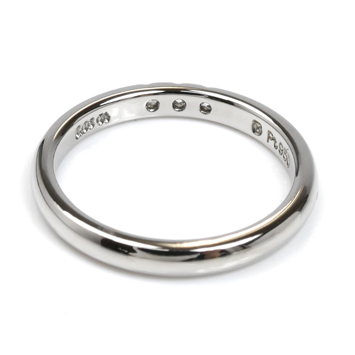 MIKIMOTO ミキモト Pt950プラチナ リング・指輪 ダイヤモンド0.06ct 9.5号 3.9g レディース【中古】【美品】