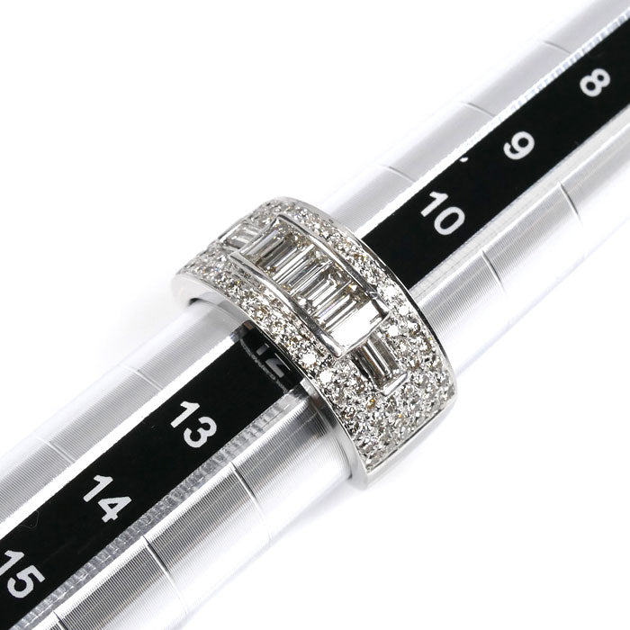 K18WG ホワイトゴールド リング・指輪 ダイヤモンド1.56ct 11.5号 9.9g レディース【中古】【美品】
