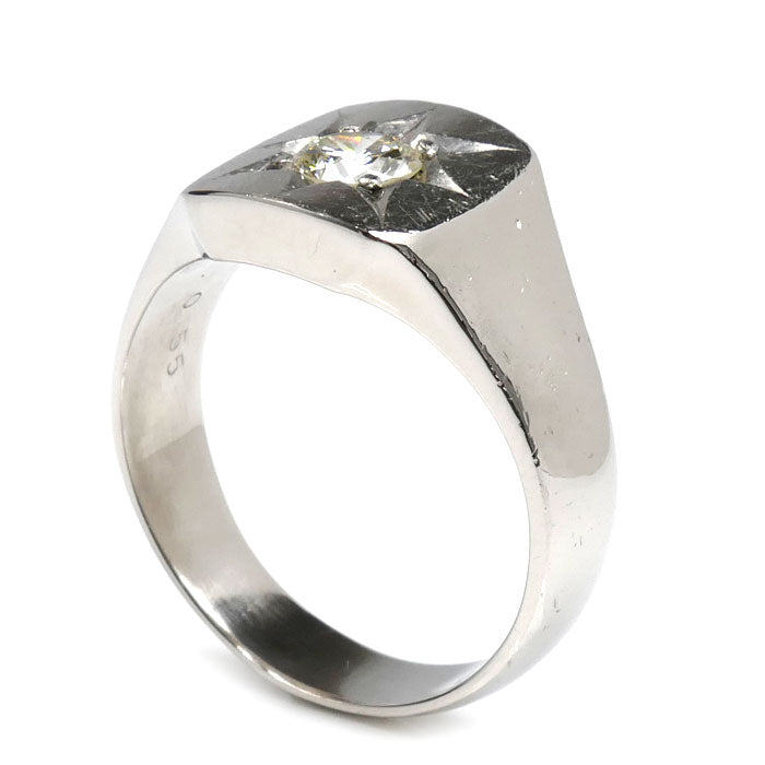 Pt900プラチナ リング・指輪 ダイヤモンド0.55ct 22号 17.0g メンズ【中古】
