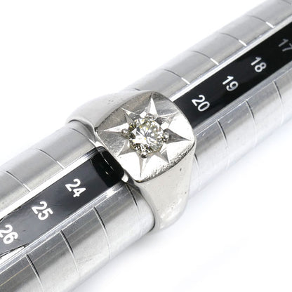 Pt900プラチナ リング・指輪 ダイヤモンド0.55ct 22号 17.0g メンズ【中古】