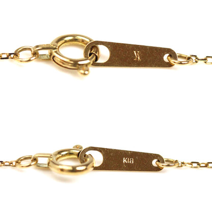 Vendome Aoyama ヴァンドーム青山 K18YG イエローゴールド ネックレス AGVN598940TQ ターコイズ ダイヤモンド 2.2g 40cm レディース【中古】【美品】