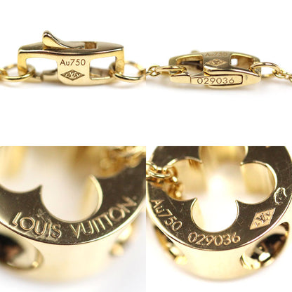 LOUIS VUITTON ルイ・ヴィトン K18YG イエローゴールド パンダンティフ アンプラント ネックレス 6.2g 40cm レディース【中古】