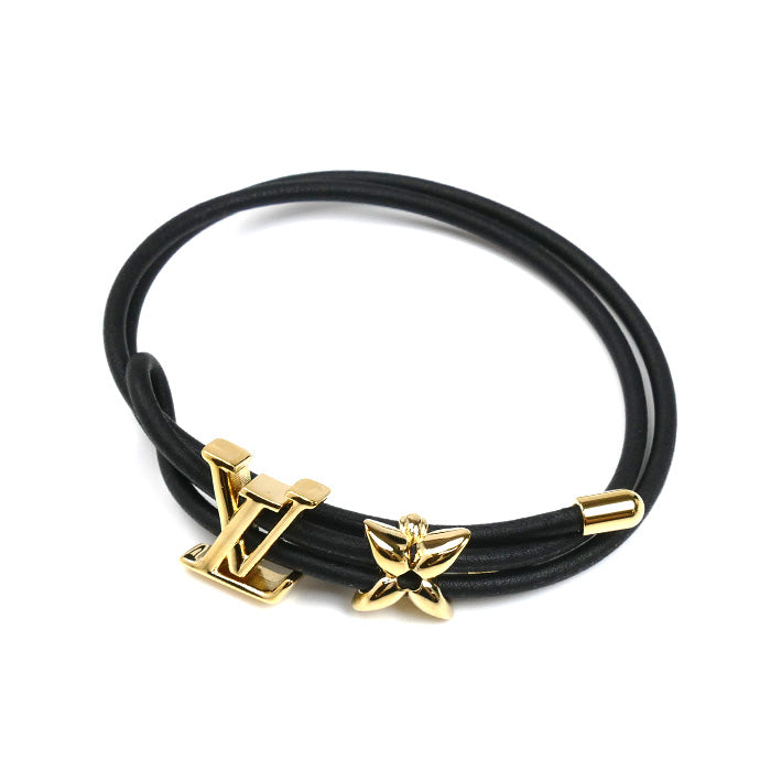 LOUIS VUITTON ルイ・ヴィトン GP レザー LV ブルーム ブレスレット M8142Z BC4253 レディース【中古】【美品】