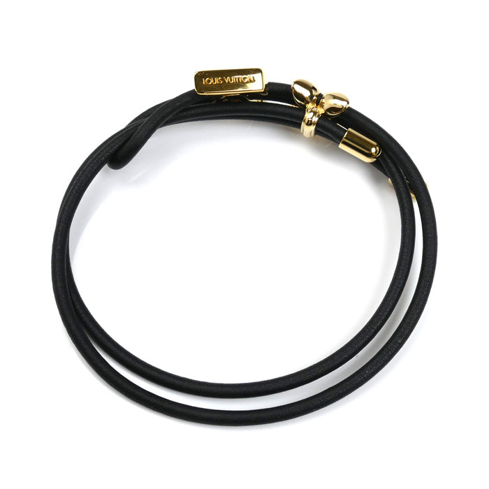 LOUIS VUITTON ルイ・ヴィトン GP レザー LV ブルーム ブレスレット M8142Z BC4253 レディース【中古】【美品】