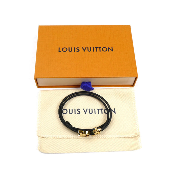 LOUIS VUITTON ルイ・ヴィトン GP レザー LV ブルーム ブレスレット M8142Z BC4253 レディース【中古】【美品】