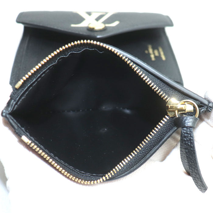 LOUIS VUITTON ルイ・ヴィトン ポルトフォイユヴィクトリーヌ 三つ折り財布 コンパクトウォレット モノグラム バイカラー アンプラント ブラック/ベージュ M80968 ICチップ レディース【中古】【美品】