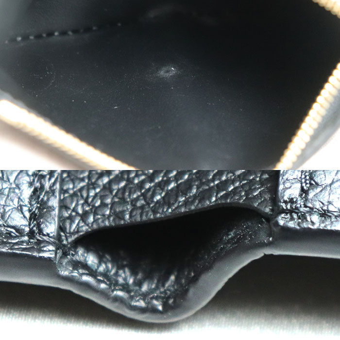 LOUIS VUITTON ルイ・ヴィトン ポルトフォイユヴィクトリーヌ 三つ折り財布 コンパクトウォレット モノグラム バイカラー アンプラント ブラック/ベージュ M80968 ICチップ レディース【中古】【美品】