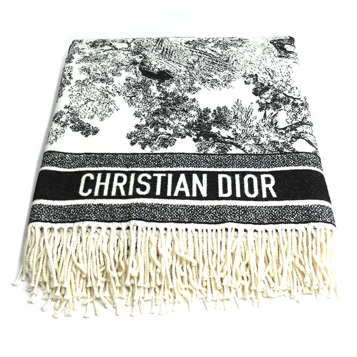 Dior ディオール トワル ドゥ ジュイ ロゴ ショール ストール マルチカラー 91DFI140INOE アニマル 大判 レディース【中古】【美品】