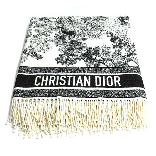 Dior ディオール トワル ドゥ ジュイ ロゴ ショール ストール マルチカラー 91DFI140INOE アニマル 大判 レディース【中古】【美品】