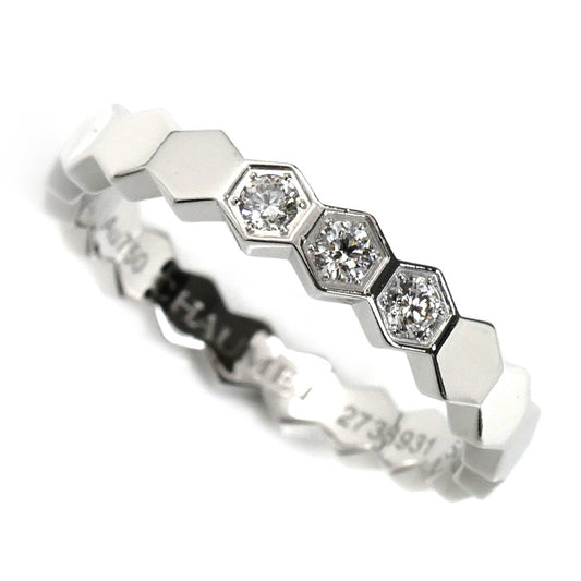 Chaumet ショーメ K18WG ホワイトゴールド ビーマイラブ ハニカム ダイヤ リング・指輪 083360 12号 52 3.7g レディース【中古】【美品】