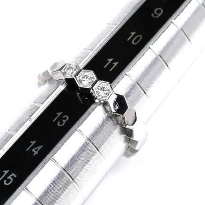 Chaumet ショーメ K18WG ホワイトゴールド ビーマイラブ ハニカム ダイヤ リング・指輪 083360 12号 52 3.7g レディース【中古】【美品】