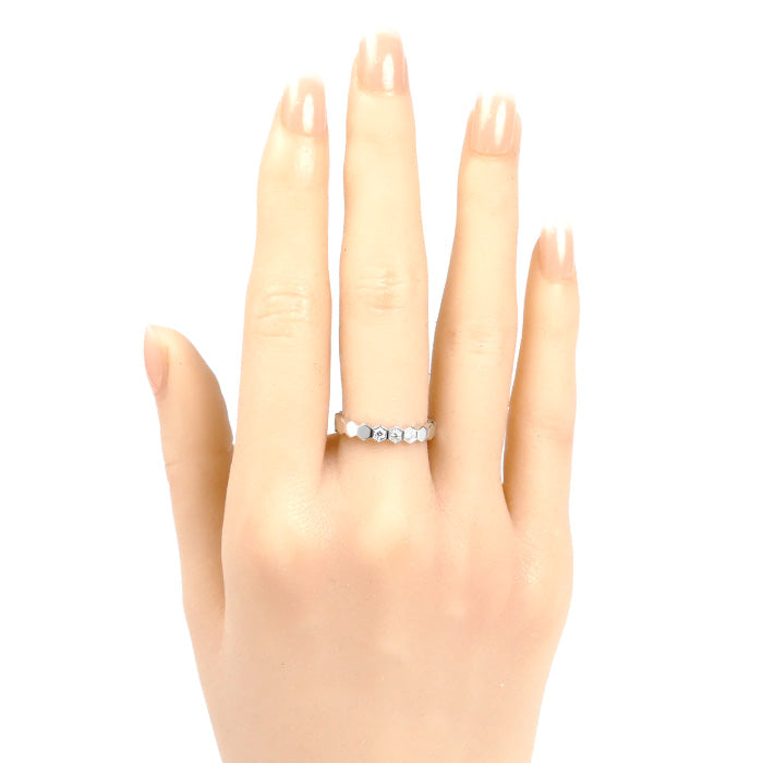 Chaumet ショーメ K18WG ホワイトゴールド ビーマイラブ ハニカム ダイヤ リング・指輪 083360 12号 52 3.7g レディース【中古】【美品】