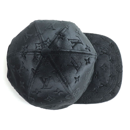 LOUIS VUITTON ルイ・ヴィトン モノグラム ベルベット キャップ ブラック MP3410 NX2242 60 ユニセックス【中古】【美品】