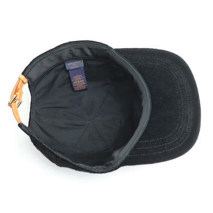 LOUIS VUITTON ルイ・ヴィトン モノグラム ベルベット キャップ ブラック MP3410 NX2242 60 ユニセックス【中古】【美品】