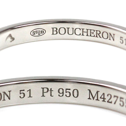 Boucheron ブシュロン Pt950プラチナ クルドパリ スモール リング・指輪 JAL01160 11号 51 2.8g レディース【中古】【美品】