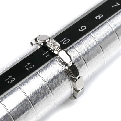 CHANEL シャネル Pt950プラチナ プルミエール プロメス マリッジ バンド ダイヤ リング・指輪 J4003 11号 51 3.6g レディース【中古】【美品】