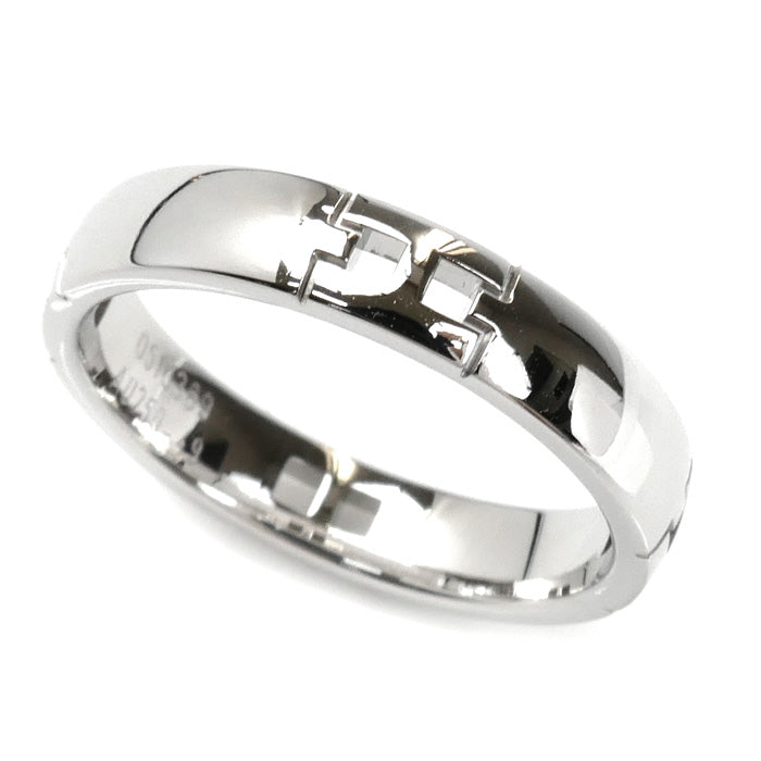 HERMES エルメス K18WG ホワイトゴールド ヘラクレス リング・指輪 H119854B 9号 49 3.8g レディース【中古】【美品】