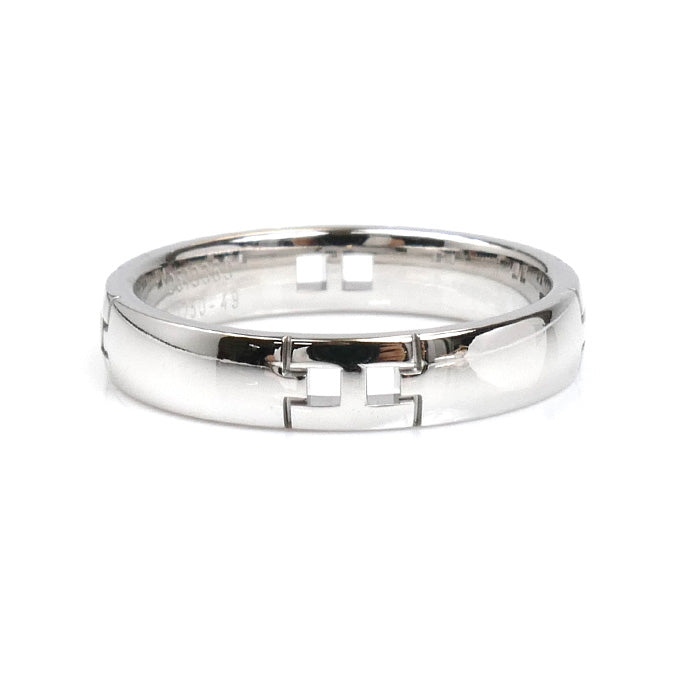 HERMES エルメス K18WG ホワイトゴールド ヘラクレス リング・指輪 H119854B 9号 49 3.8g レディース【中古】【美品】