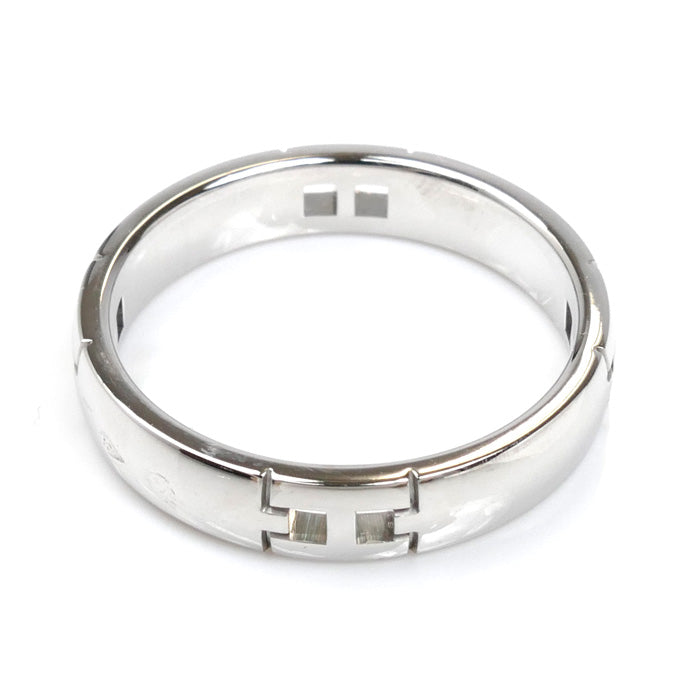HERMES エルメス K18WG ホワイトゴールド ヘラクレス リング・指輪 H119854B 9号 49 3.8g レディース【中古】【美品】