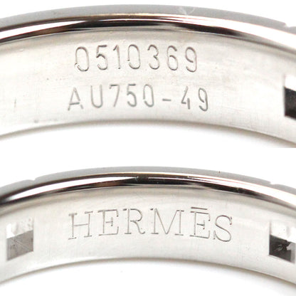 HERMES エルメス K18WG ホワイトゴールド ヘラクレス リング・指輪 H119854B 9号 49 3.8g レディース【中古】【美品】