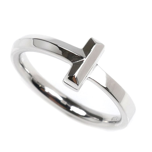 TIFFANY&Co. ティファニー K18WG ホワイトゴールド Tワン ナロー リング・指輪 13号 4.1g レディース【中古】