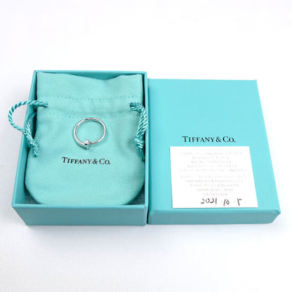 TIFFANY&Co. ティファニー K18WG ホワイトゴールド Tワン ナロー リング・指輪 13号 4.1g レディース【中古】