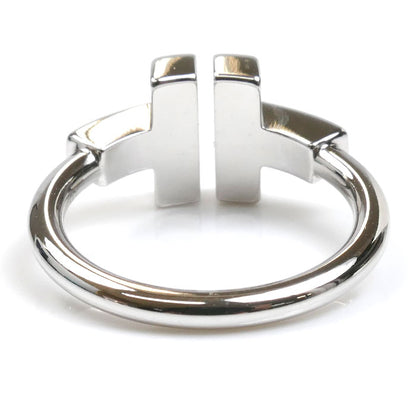 TIFFANY&Co. ティファニー K18WG ホワイトゴールド Tワイヤー ターコイズ ダイヤ リング・指輪 64028065 8号 4.3g レディース【中古】【美品】