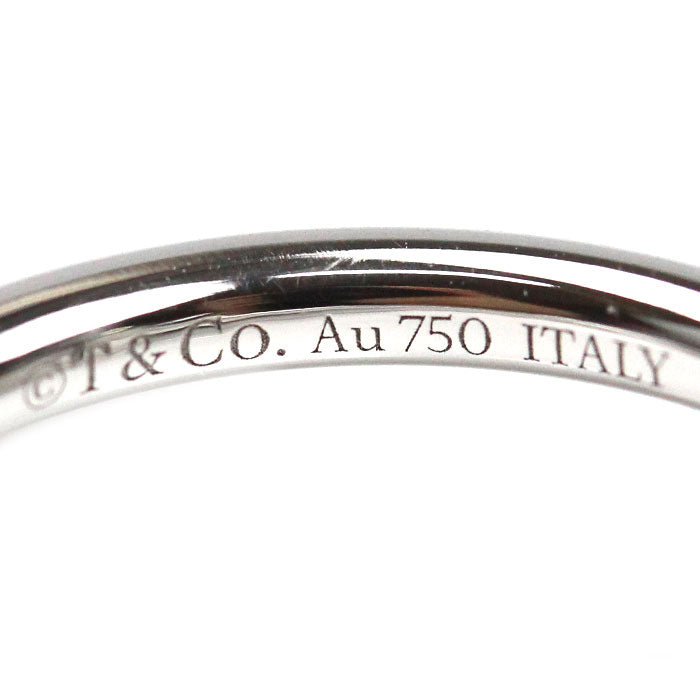 TIFFANY&Co. ティファニー K18WG ホワイトゴールド Tワイヤー ターコイズ ダイヤ リング・指輪 64028065 8号 4.3g レディース【中古】【美品】