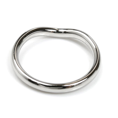 TIFFANY&Co. ティファニー Pt950プラチナ カーブドバンド 9P ダイヤ リング・指輪 60016939 9号 3.6g レディース【中古】【美品】