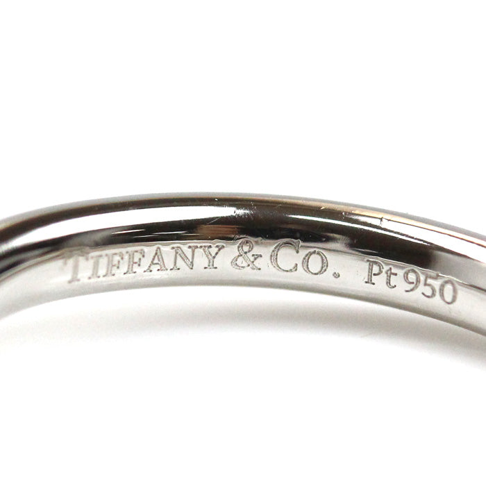 TIFFANY&Co. ティファニー Pt950プラチナ カーブドバンド 9P ダイヤ リング・指輪 60016939 9号 3.6g レディース【中古】【美品】